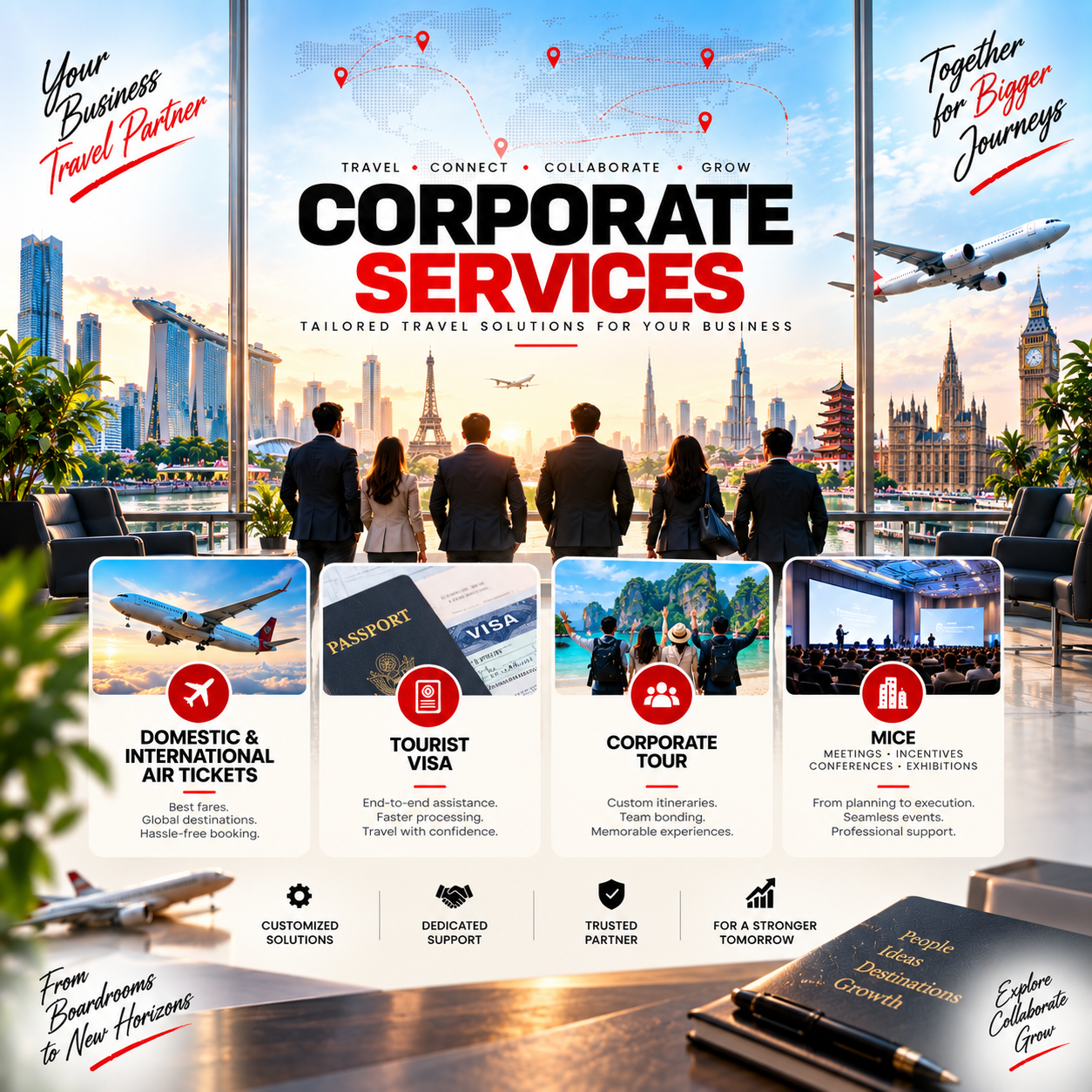 Corporate travel services