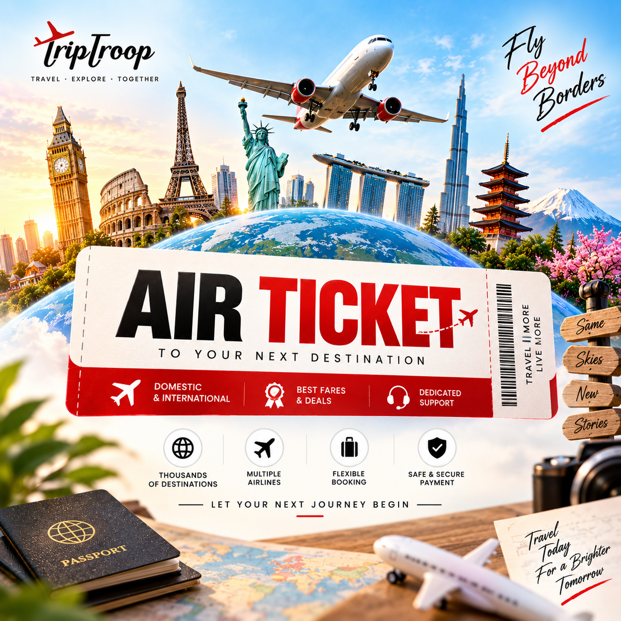 Air ticket booking services